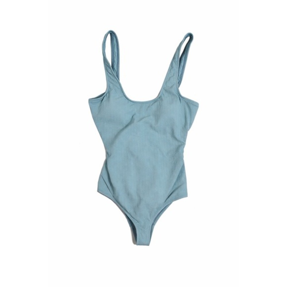 NWT Dippin Daisy's V High Bowie One Piece Swimsuit SZ Medium Teal Ripped‎ Spring